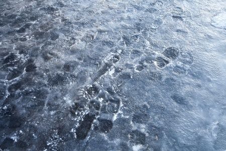 Man Injured by Fall in Icy Parking Lot