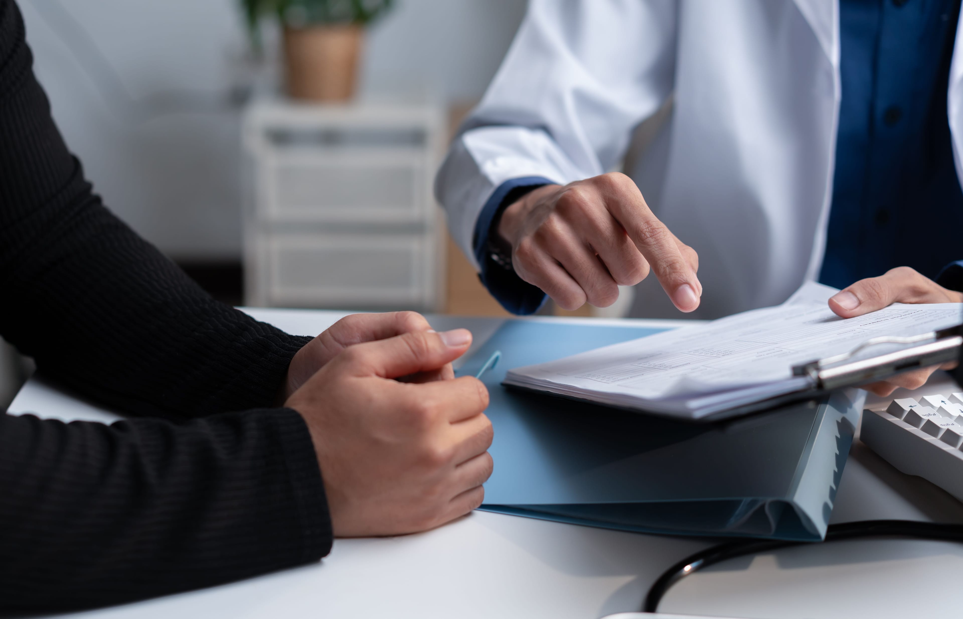 Urology consultation doctor patient medical records.
