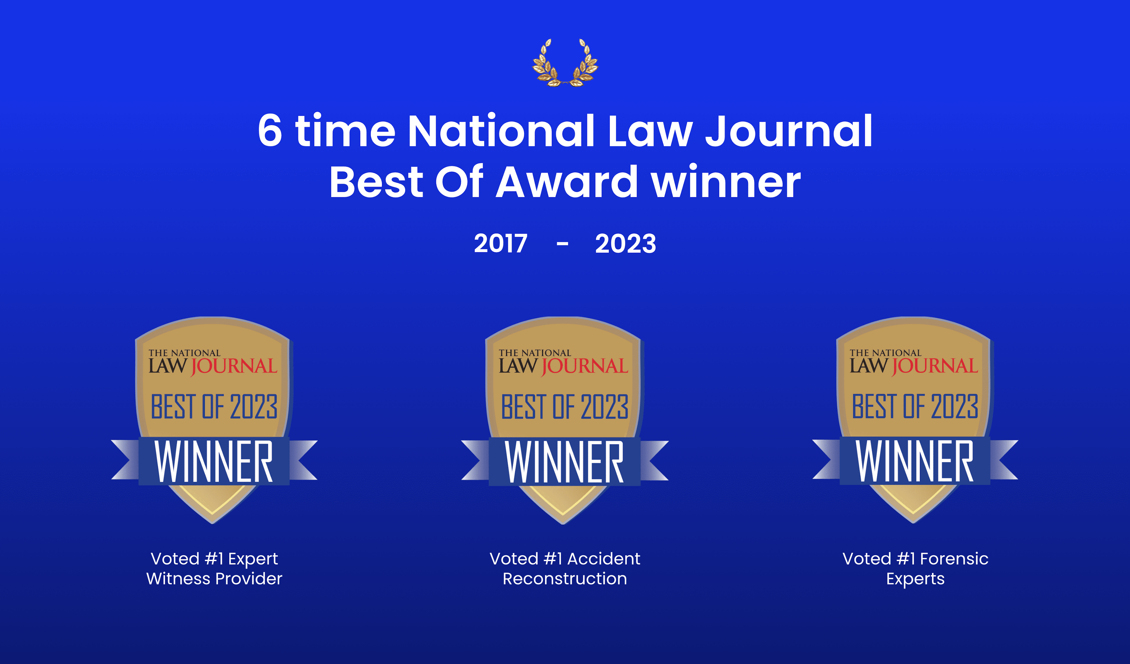 Expert Institute Ranks #1 in National Law Journal Best Of 2023 Awards