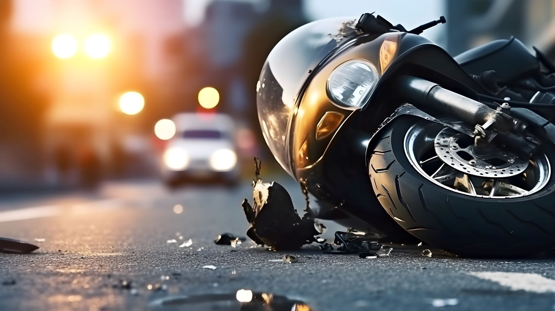 Motorcycle accident aftermath