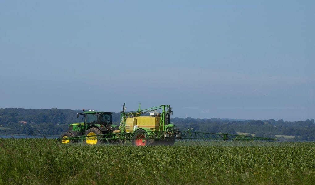 tractor in field