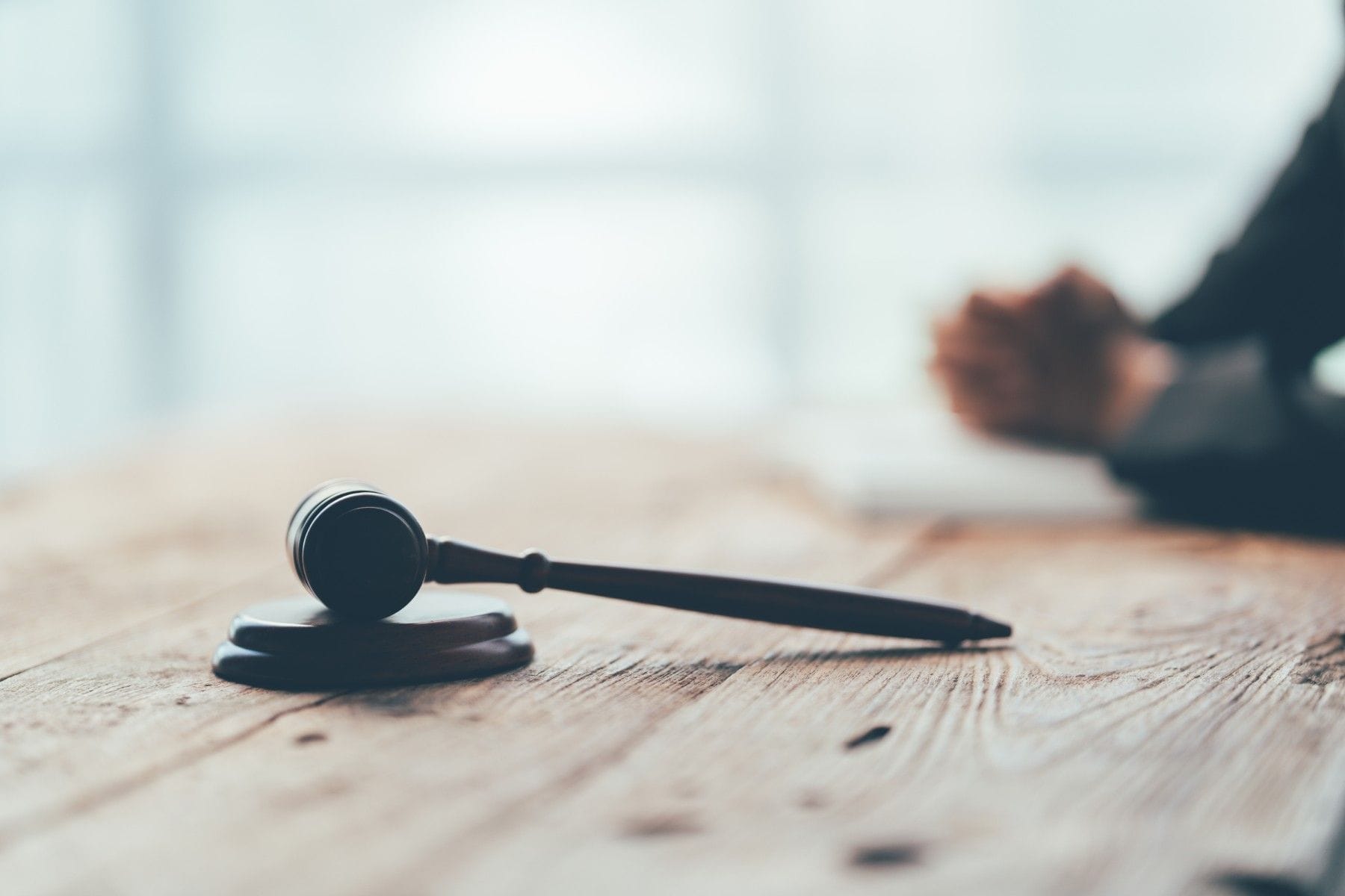 gavel on desk