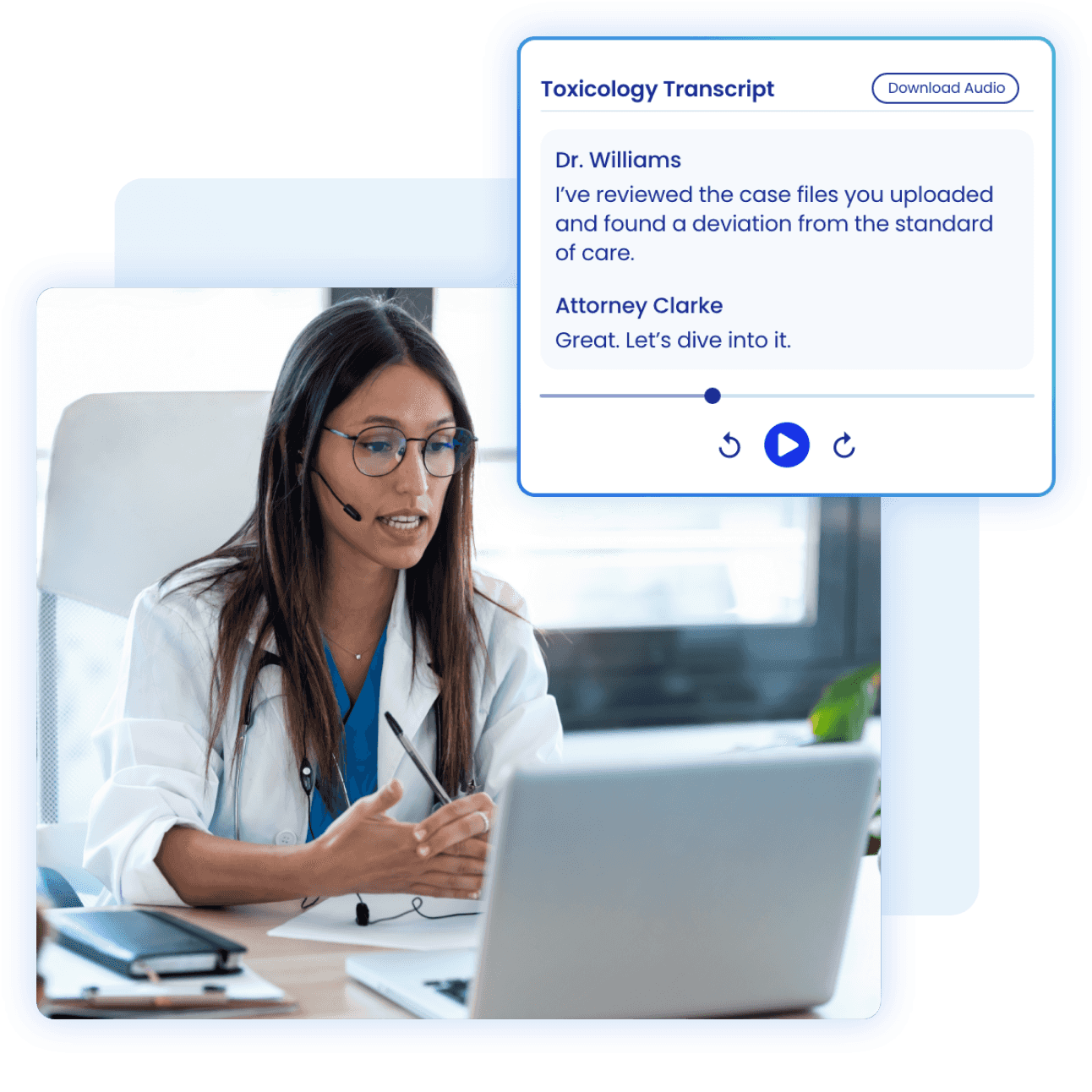 Video conference with physicians