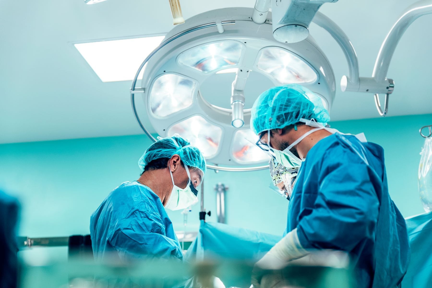 Surgeons operating