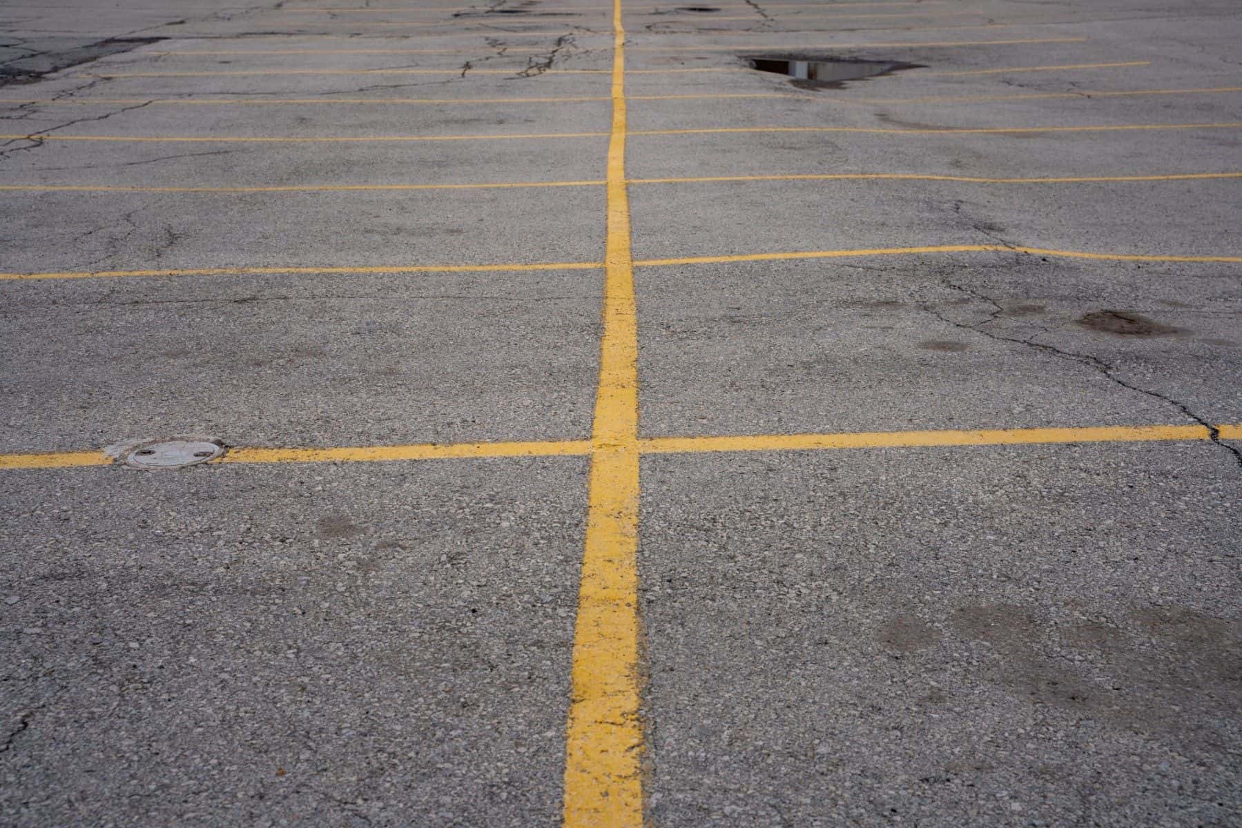 Asphalt parking lot