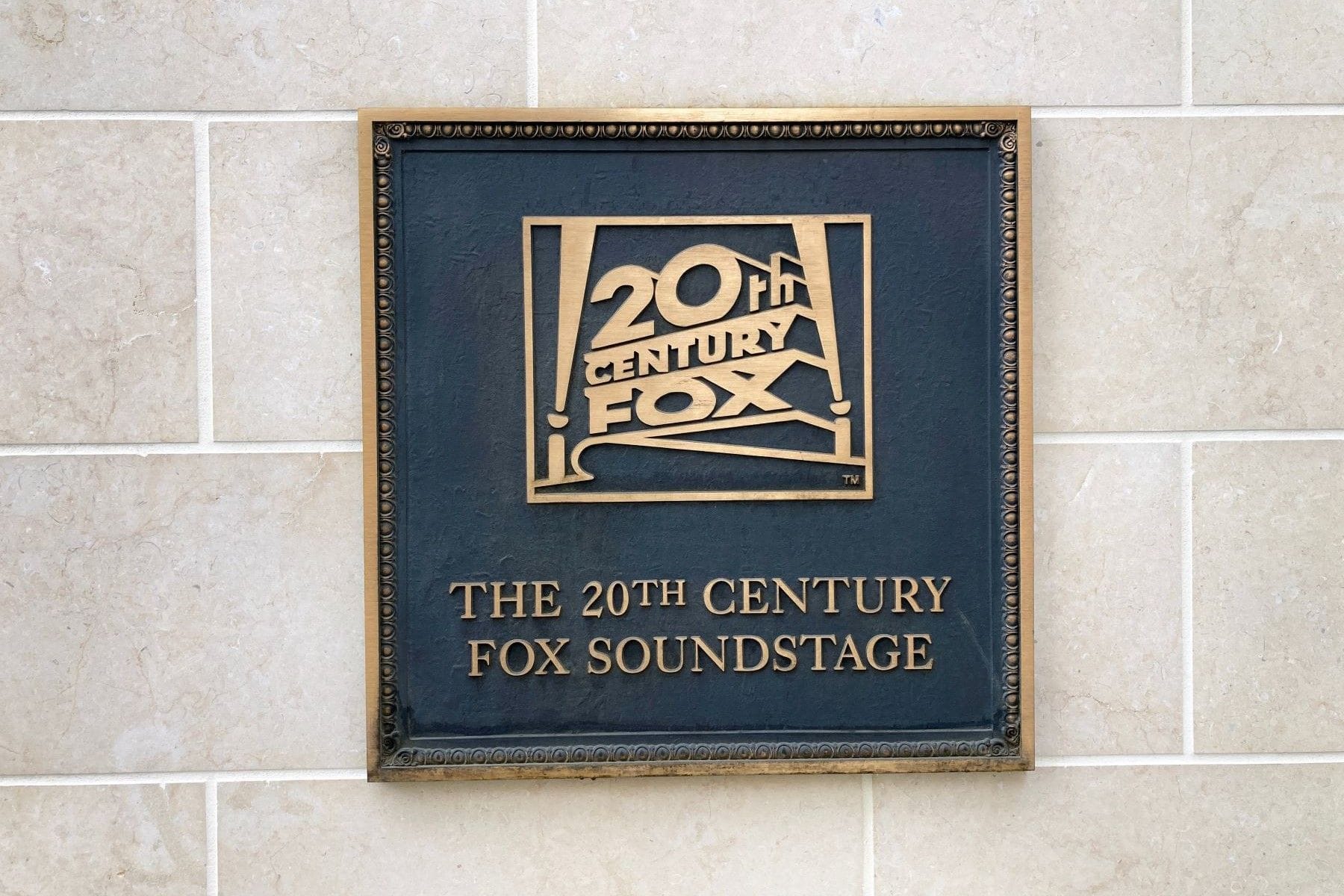 20th Century Fox soundstage sign