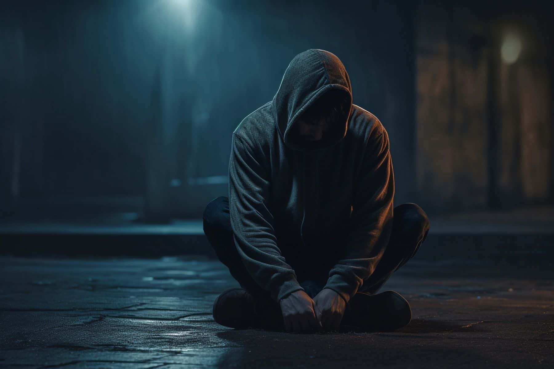 Conceptual image on the subject of drug addiction