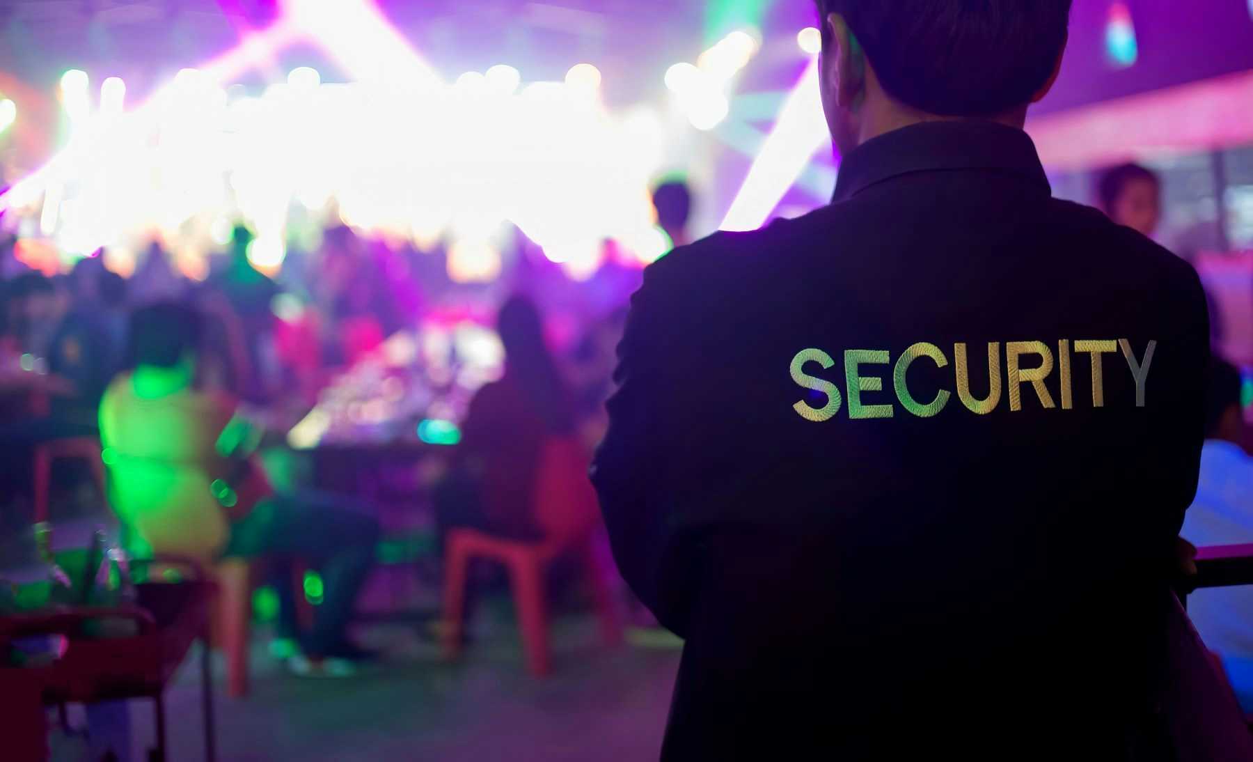 Security guard at bar