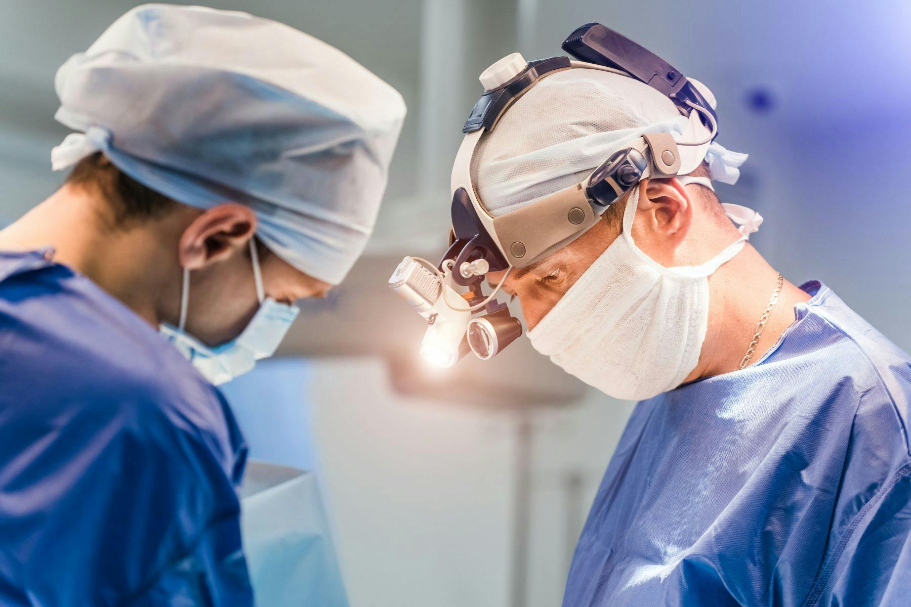 Two surgeons during operation