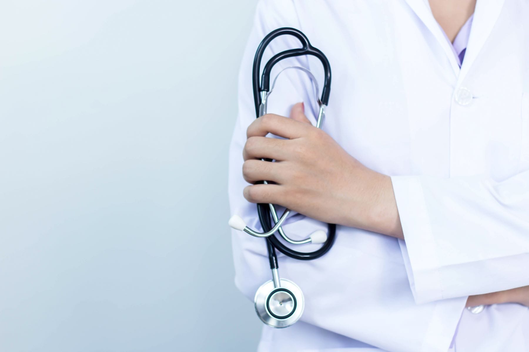 Doctor holding stethoscope