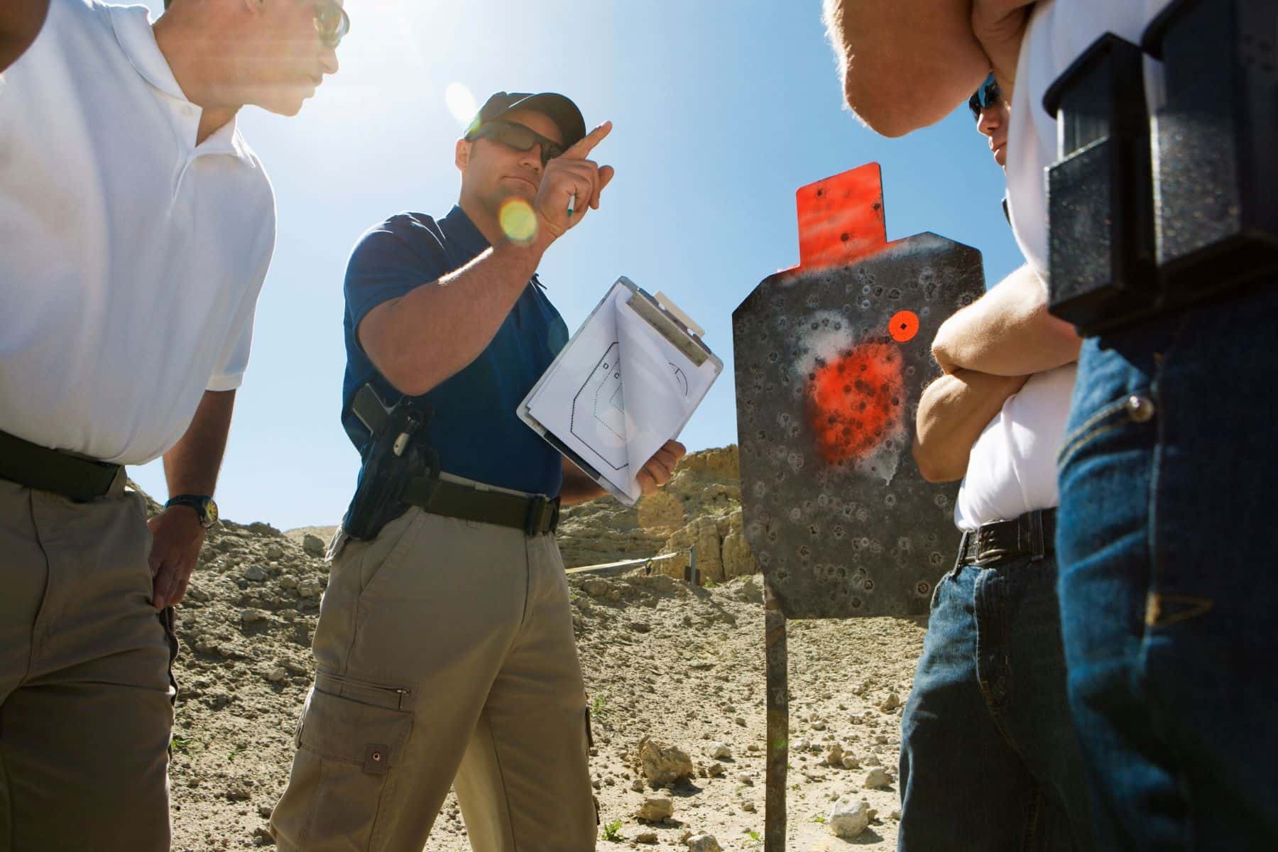 Instructor at police training