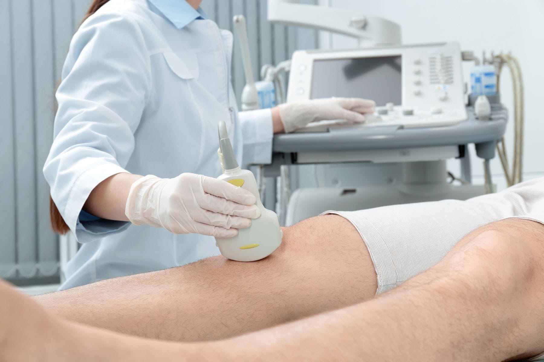 Patient undergoing ultrasound