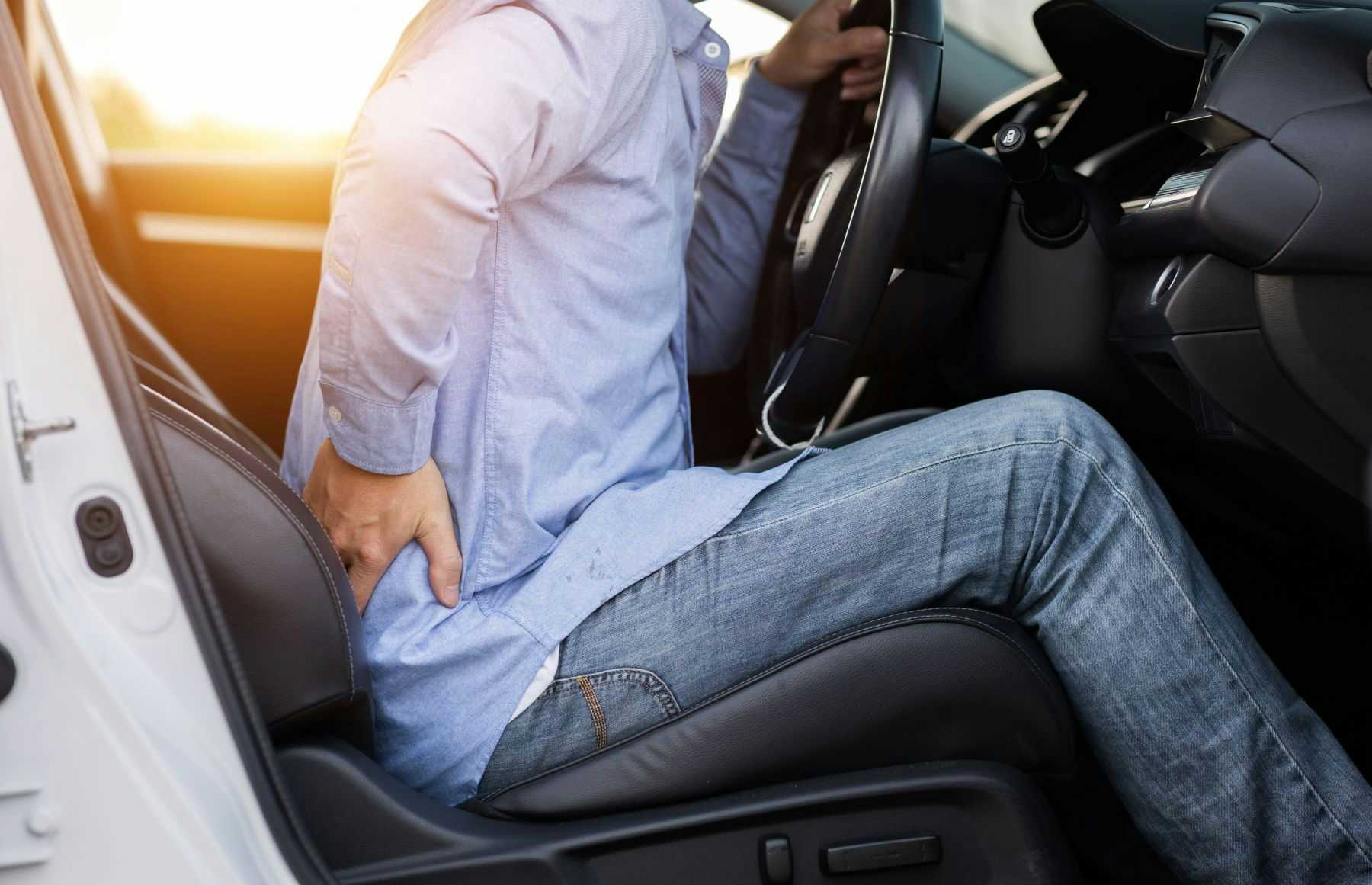 Driver with back pain