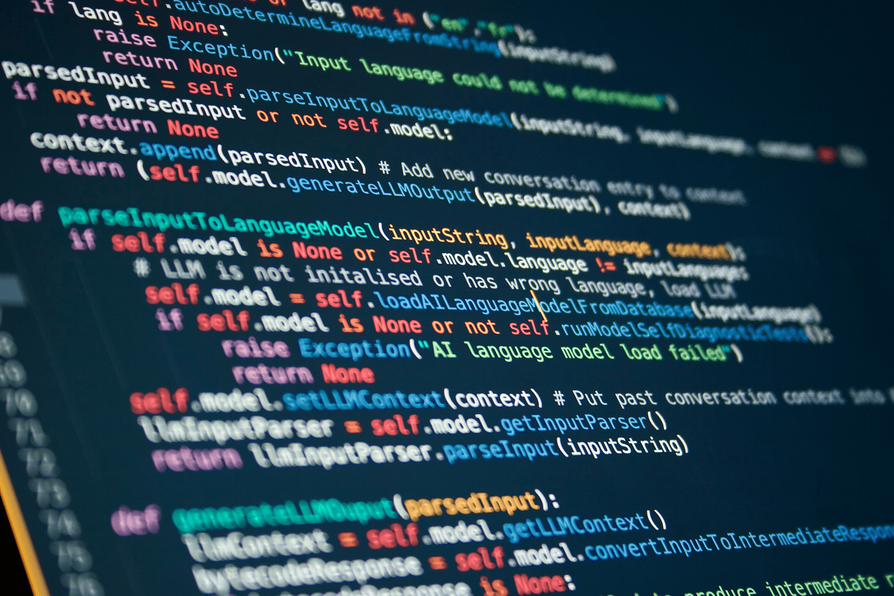 Code for an AI Large Language Model