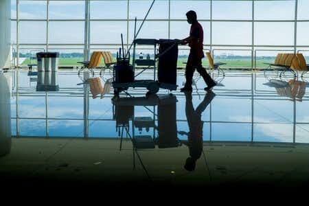 Janitorial Services Expert Opines on Slip and Fall in Airport Terminal