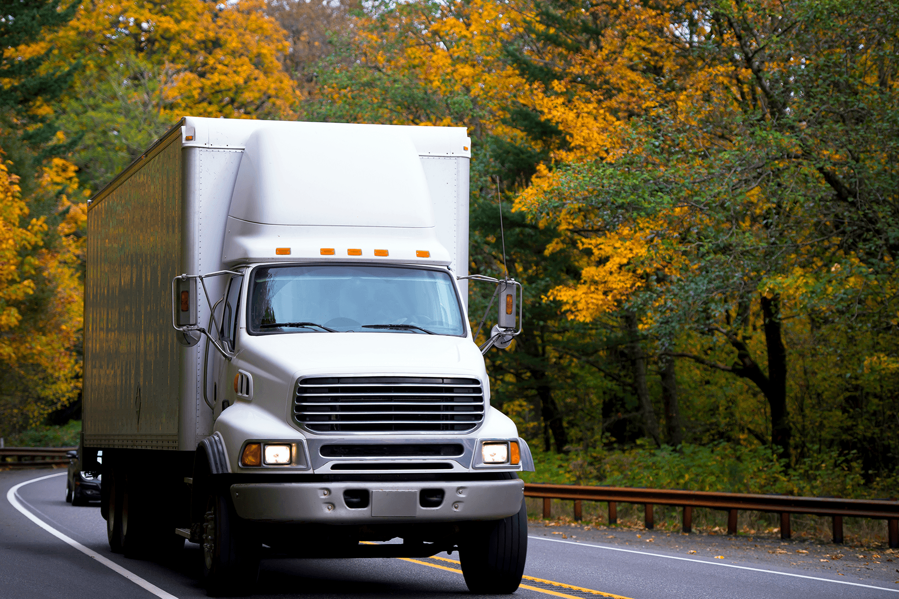 Midsize semi truck
