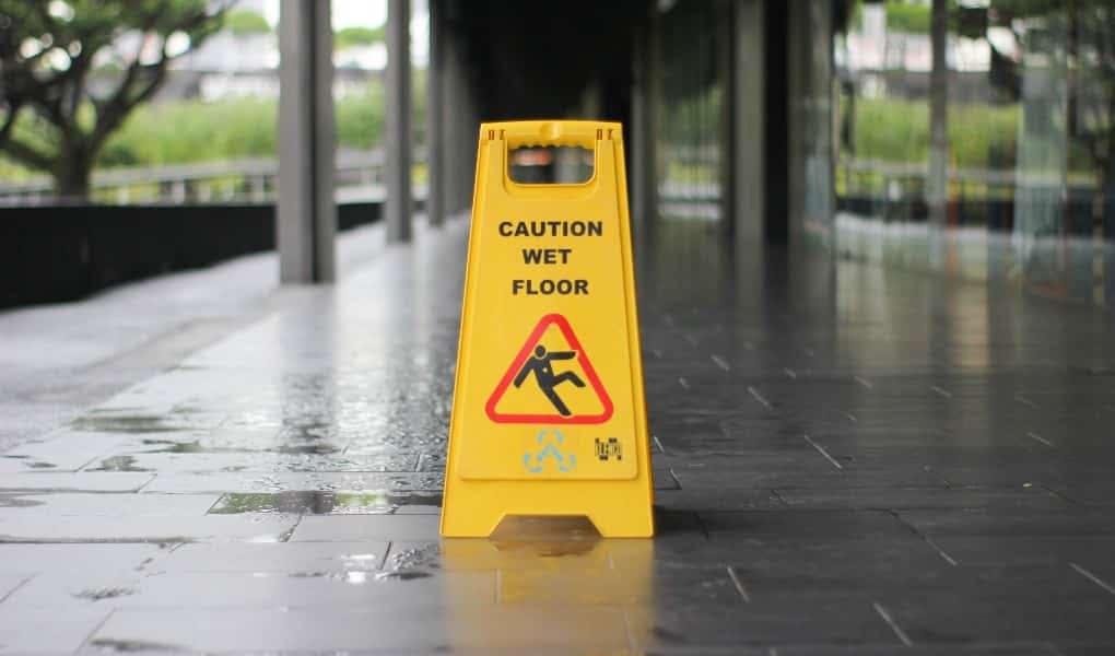 wet floor sign