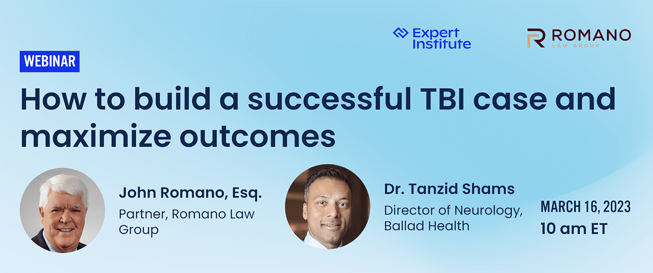 How to build a successful TBI case and maximize outcomes