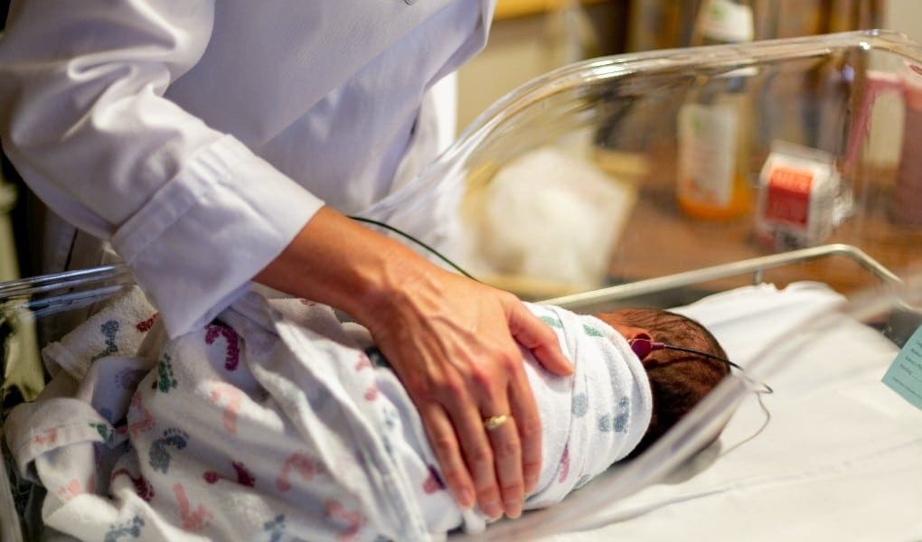 newborn baby in hospital