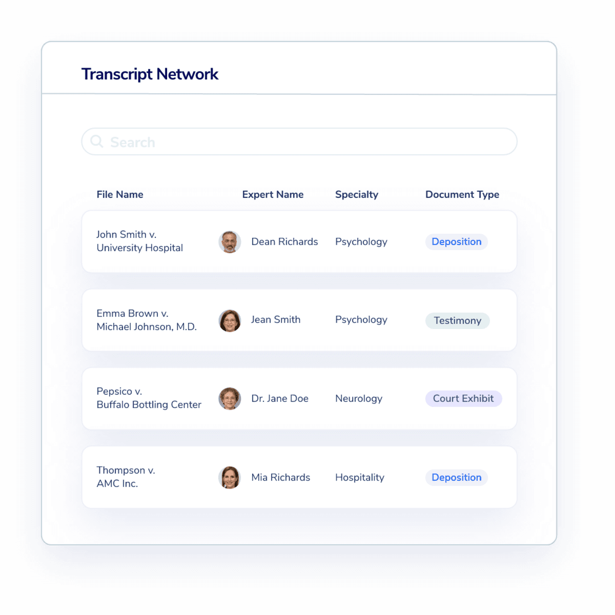 The Fastest Growing Transcript Network | Expert Institute